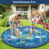 Splash Pad For Kids - Sprinkler For Dog And Toddlers And Baby Pool - Inflatable Summer Outdoor Sprinkler Pad Splash Play Mat Water Toys