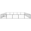 Dog Kennel Black 430.6 ft¬≤ Steel