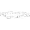 Dog Kennel Black 1076.4 ft¬≤ Steel