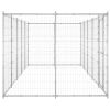 Outdoor Dog Kennel Galvanized Steel 130.2 ft¬≤