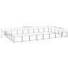 Dog Kennel Black 430.6 ft¬≤ Steel