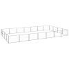 Dog Kennel Silver 301.4 ft¬≤ Steel