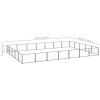 Dog Kennel Black 376.7 ft¬≤ Steel