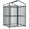 Outdoor Dog Kennel with Roof 47.2"x47.2"x59"