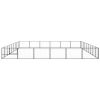 Dog Kennel Black 581.3 ft¬≤ Steel