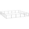 Dog Kennel Silver 269.1 ft¬≤ Steel