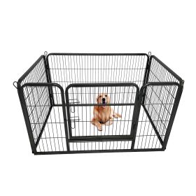 Pet Playpen Foldable Metal Square Tube Dogs Exercise Pen Outdoor Dog Playpen Kennel Fence Wire Mesh