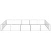 Dog Kennel Silver 269.1 ft¬≤ Steel