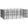 Outdoor Dog Kennel Steel 238.1 ft¬≤