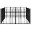 Outdoor Dog Kennel Steel 238.1 ft¬≤