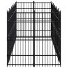 Outdoor Dog Kennel Steel 119 ft¬≤