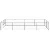 Dog Kennel Silver 86.1 ft¬≤ Steel