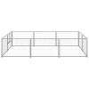 Dog Kennel Silver 64.6 ft¬≤ Steel